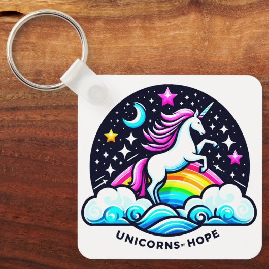 Eenhoorns van hoop sleutelhanger (Voorkant)