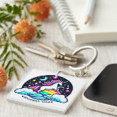 Eenhoorns van thuis sleutelhanger (Voorkant Rechts)