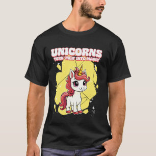 Eenhoorns veranderen meh in magische eenhoorn t-shirt