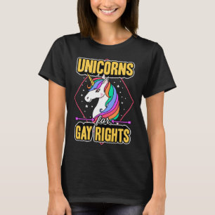 Eenhoorns voor homorechten Magisch Majestic LGBTQ  T-shirt