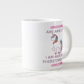 Eenhoorns zijn Geweldige Ik ben Geweldige Jumbo Mo Grote Koffiekop (Voorkant rechts)