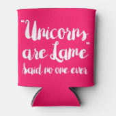 Eenhoorns zijn kreupel en zeggen dat niemand ze oo blikjeskoeler (Voorkant)
