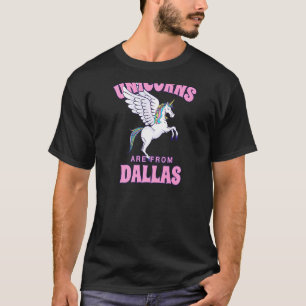 Eenhoorns zijn van Dallas Texas Friends TX Buddy H T-shirt