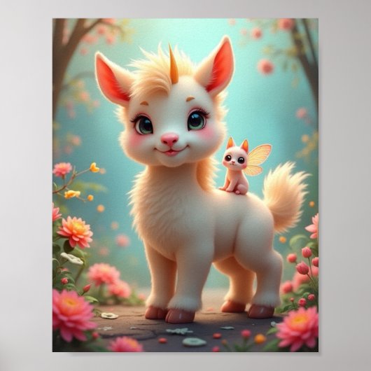 eenhoornschepsel poster (Voorkant)
