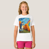 eenhoornschilderij t-shirt (Voorkant volledig)