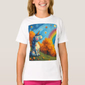 eenhoornschilderij t-shirt (Voorkant)