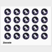 Eenhoornstickers Ronde Sticker (Vel)