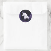 Eenhoornstickers Ronde Sticker (Tas)
