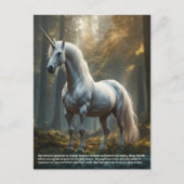 eenhoornsymboliek briefkaart (Voorkant)