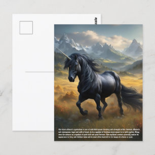 eenhoornsymboliek briefkaart