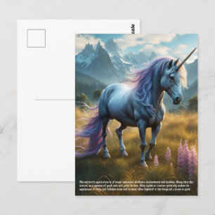 eenhoornsymboliek briefkaart