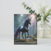 eenhoornsymboliek briefkaart (Staand voorkant)