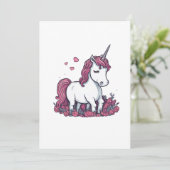 eenhoorntrekking kaart (Staand voorkant)