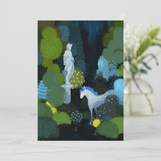 Eenhoorntuin Kaart (Staand voorkant)