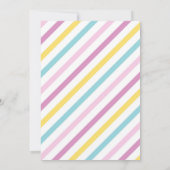 Eenhoornuitnodiging voor de regenboogvisserij kaart (Achterkant)