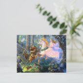 eenhoornvlies briefkaart (Staand voorkant)