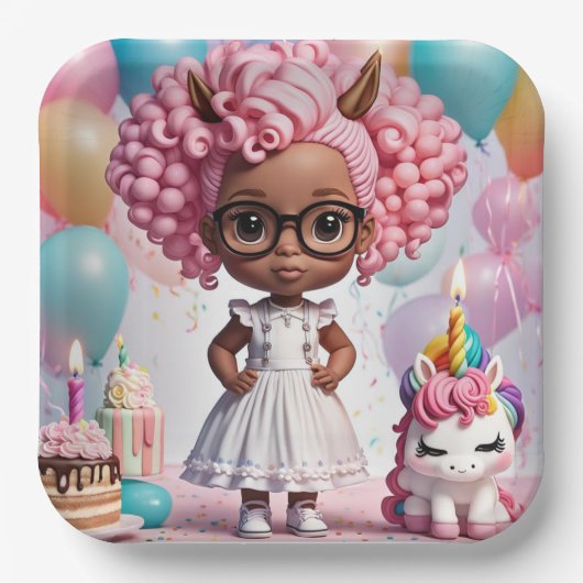 "Eenhoornvreugde" Papieren Bord (Voorkant)