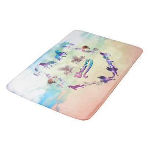 Eenhoring Abstracte Kunst Memory Foam Badmat