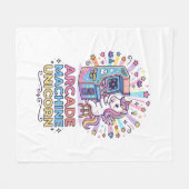 Eenhoring Arcade Machine Eenhoring Afdrukklaar POD Fleece Deken (Voorkant (Horizontaal))