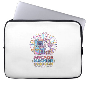 Eenhoring Arcade Machine Eenhoring Afdrukklaar POD Laptop Sleeve