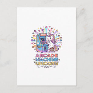 Eenhoring Arcade Machine Eenhoring Print Klaar POD Briefkaart