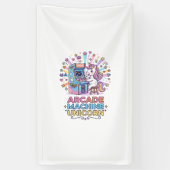 Eenhoring Arcade Machine Eenhoring Print Klaar POD Spandoek (Verticaal)