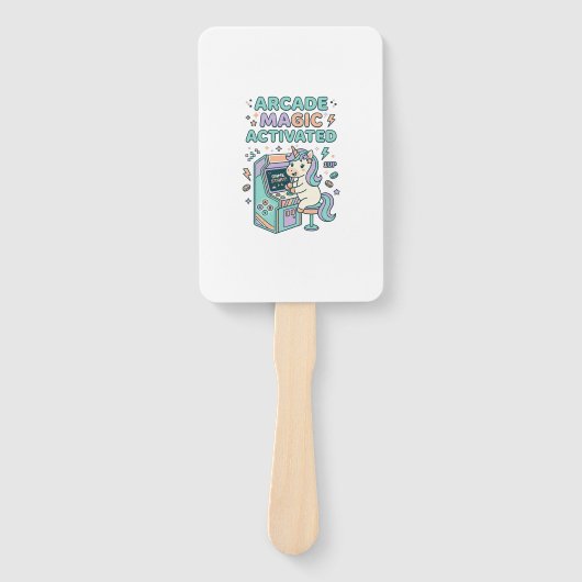Eenhoring Arcade Magie Geactiveerd Trendy Product Handwaaier (Voorkant)