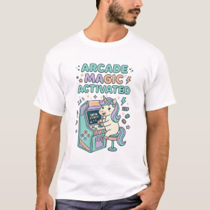 Eenhoring Arcade Magie Geactiveerd Trendy Product T-shirt