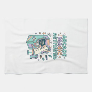 Eenhoring Arcade Magie Geactiveerd Trendy Product Theedoek