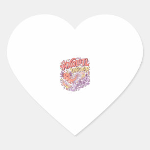Eenhoring Axolotl Eenhoring Spat Fantasievol Witte Hart Sticker