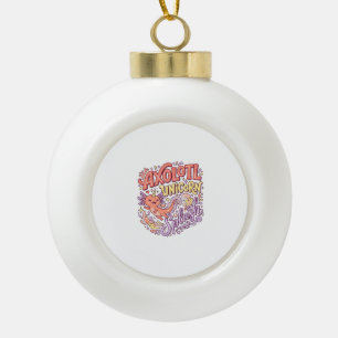Eenhoring Axolotl Eenhoring Spat Fantasievol Witte Keramische Bal Ornament