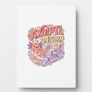 Eenhoring Axolotl Eenhoring Spat Fantasievolle Wit Fotoplaat