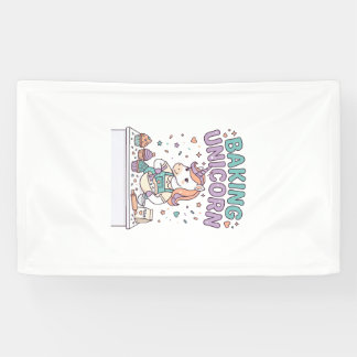 Eenhoring Bakken Eenhoring Trendy Product Grafisch Spandoek