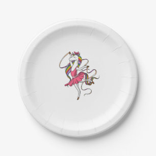 Eenhoring Ballerina Regenboog Ballet Danseres Vrou Papieren Bordje