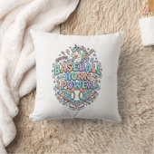 Eenhoring Baseball Hoorn Power Kawaii Vector Ontwe Kussen (Deken)