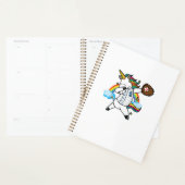Eenhoring Baseball Regenboog Baseball Liefhebber I Planner (Display)