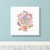Eenhoring Beste Eenhoring Moeder Ooit Whimsical Za Canvas Afdruk (Insitu (Houten vloer))