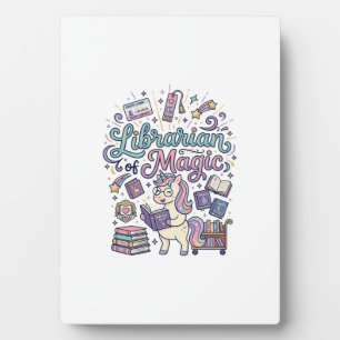 Eenhoring Bibliothecaris van Magie Print Klaar Kle Fotoplaat