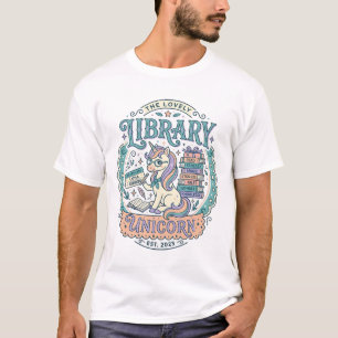Eenhoring Bibliotheek Eenhoring Whimsical Grafisch T-shirt