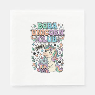 Eenhoring Boba Eenhoring Club Kawaii Typografie On Servet