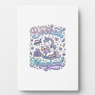 Eenhoring Boek en Magisch Cadeau Idee Typografie D Fotoplaat