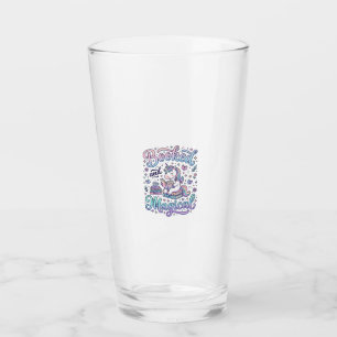 Eenhoring Boek en Magisch Cadeau Idee Typografie D Glas