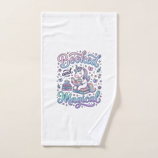 Eenhoring Boek en Magisch Cadeau Idee Typografie D Handdoek (Handdoek)