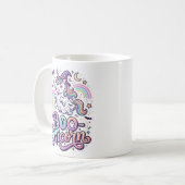 Eenhoring Boo-nicorn Premium Vector Vector Ontwerp Koffiemok (Voorkant links)