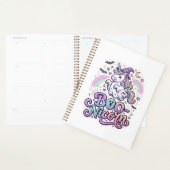 Eenhoring Boo-nicorn Premium Vector Vector Ontwerp Planner (Display)