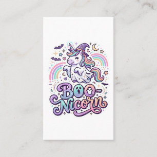 Eenhoring Boo-nicorn Premium Vector Vector Ontwerp Visitekaartje