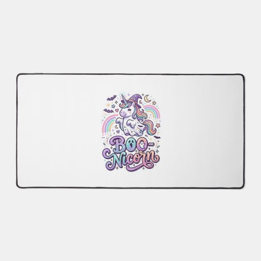 Eenhoring Boo-nicorn Premium Vector Vectorontwerp_ Bureaumat (Voorkant)
