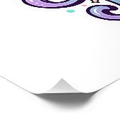 Eenhoring Boo-nicorn Premium Vector Vectorontwerp_ Perfect Poster (Hoek)
