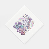 Eenhoring Boo-nicorn Premium Vector Vectorontwerp_ Servet (Hoek)