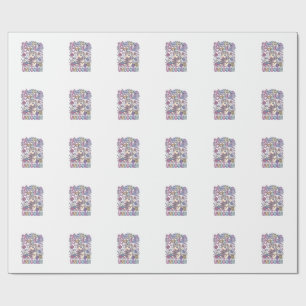 Eenhoring Breien Haak Eenhoring Betoverende Witte Cadeaupapier